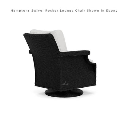 Hamptons Outdoor Wicker Swivel Rocker Lounge Chair