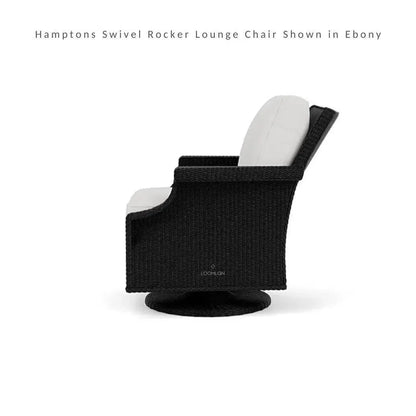 Hamptons Outdoor Wicker Swivel Rocker Lounge Chair