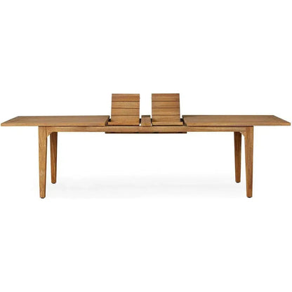 Hamptons Teak Extendable Dining Table With Chair Set 7PC