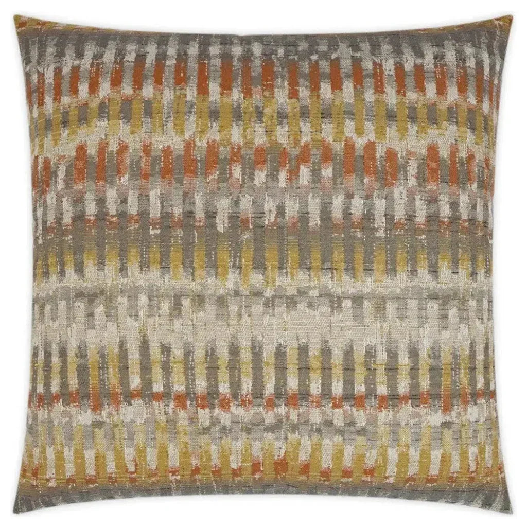 Handcraft Harvest Orange Yellow Large Throw Pillow