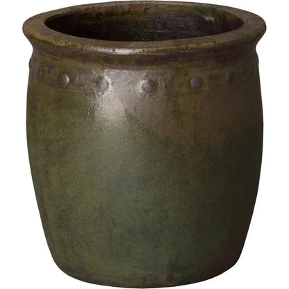 Handcrafted Round Ceramic Planter