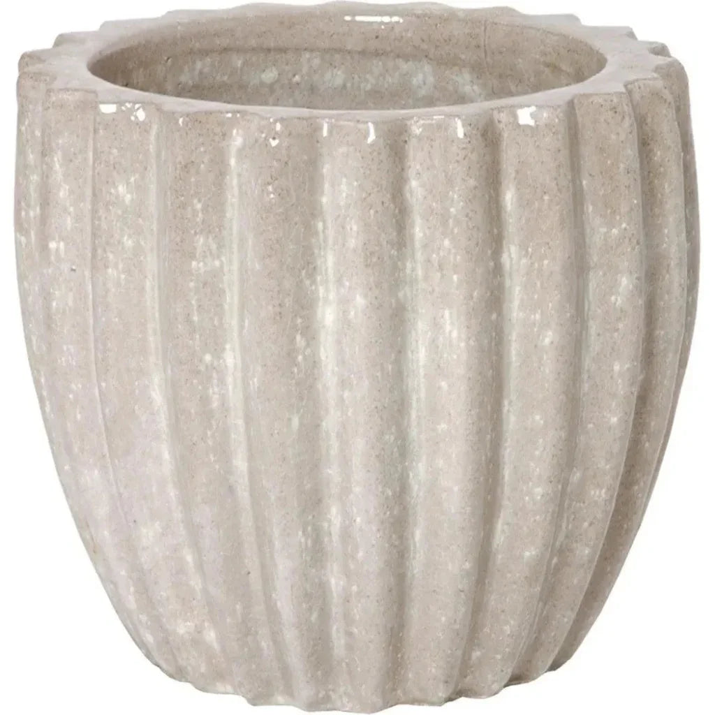 Handcrafted Round Ceramic Pot
