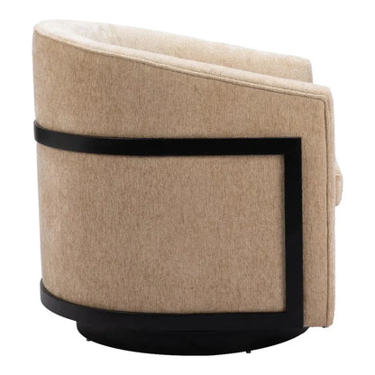 Hanko Golden Beige Swivel Chair