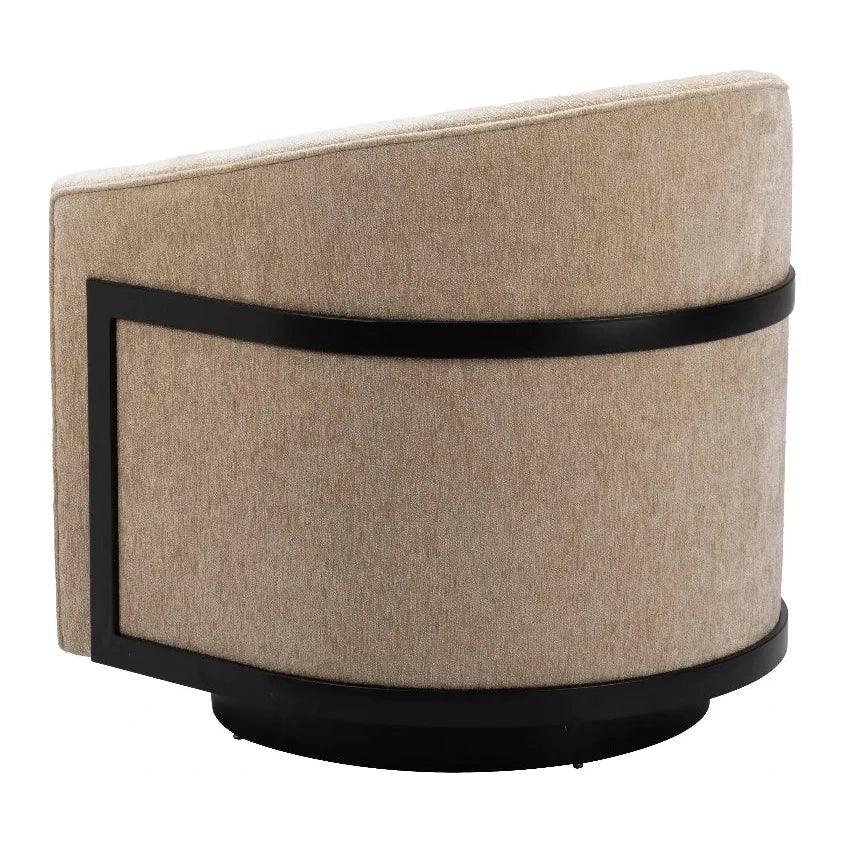 Hanko Golden Beige Swivel Chair