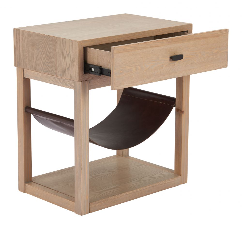 Haram One Drawer Wooden Side Table