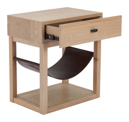 Haram One Drawer Wooden Side Table