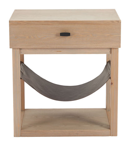 Haram One Drawer Wooden Side Table