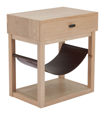 Haram One Drawer Wooden Side Table