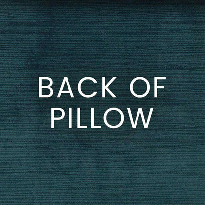 Harpo Peacock Blue Throw Pillow With Insert