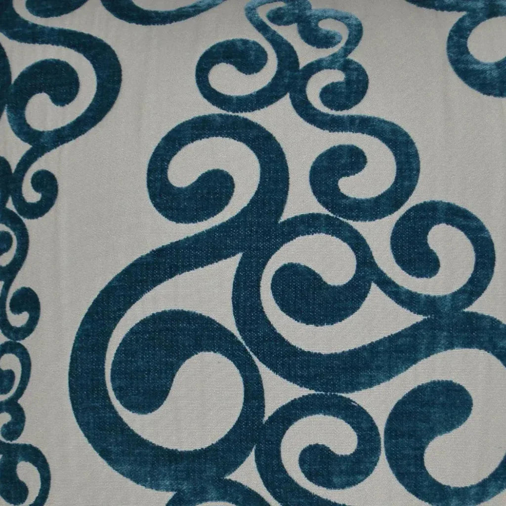 Harpo Peacock Blue Throw Pillow With Insert