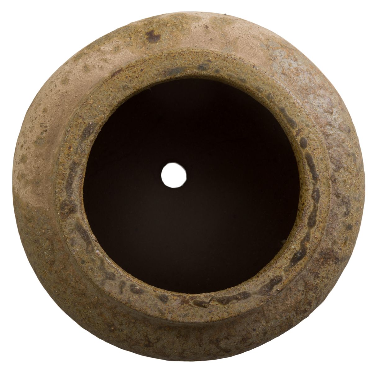 Hastings Antique Amber Ceramic Outdoor Planter