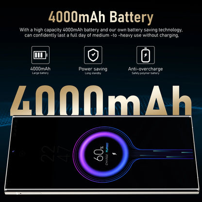 6.8-inch S24 Ultra 3GB+64GB Smartphone 6.8inch Phone Wholesale Telephone Face Recognition Fingerprint Android 12 4+64GB