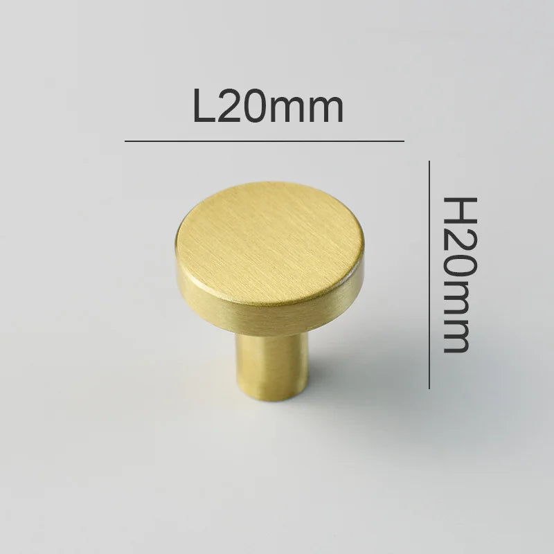 IHOMCASA Round Brass Gold Furniture Handles For Drawers Bathroom Kitchen Storage Cabinet Pulls Wardrobe Shoe Cupboard Door Knob