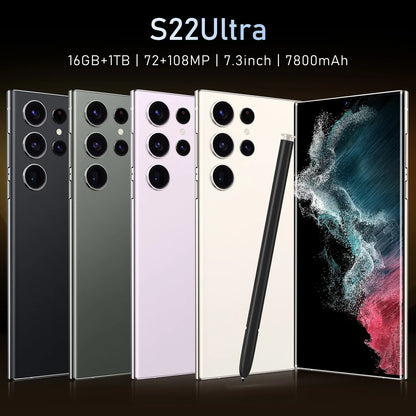 Ready to Ship S22 Ultra 12+512gb Phones Mobile Android Phone 3g 4g 5g Phone