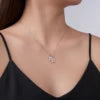 Hot Selling Shiny Zodiac 925Pure Silver Pendant Necklace With Moissanite Twelve Zodiac Luxury Fashion Jewelry for Daily Necklace