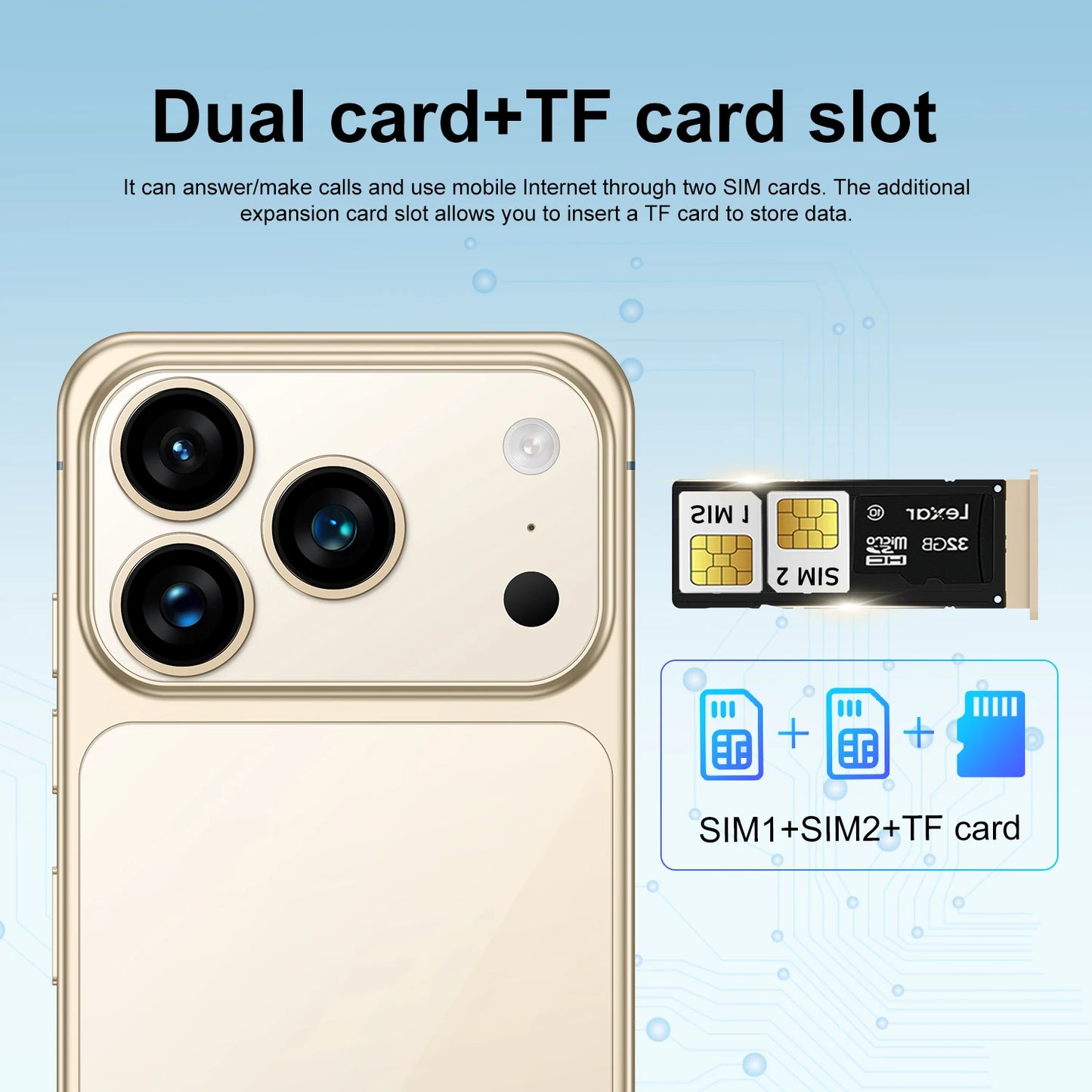 New I17 ProMax Wholesale Cheap Brand Mobile Original Phone Version Unlocked 16GB+512GB1 TB Original Low Price Dual Sim Card