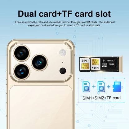 New I17 ProMax Wholesale Cheap Brand Mobile Original Phone Version Unlocked 16GB+512GB1 TB Original Low Price Dual Sim Card