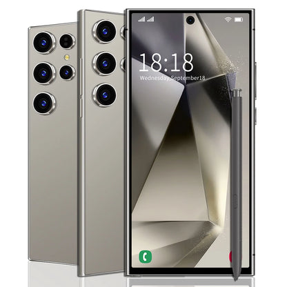 Best Selling S24 Ultra 5G Smartphone 7-Inch Version with Dual SIM Android14 CDMA Cellular 4G/5G Mobile Phones