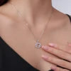 Hot Selling Shiny Zodiac 925Pure Silver Pendant Necklace With Moissanite Twelve Zodiac Luxury Fashion Jewelry for Daily Necklace