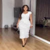 Babh Casual Suit V-Neck Strapless Backless Sexy Sheath Celebrity-Style Instagram-Worthy Winter Arrival