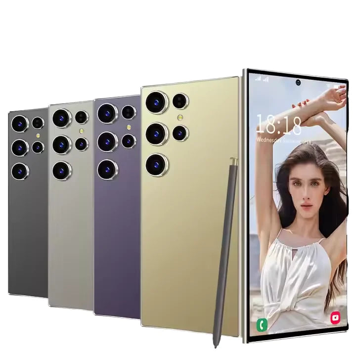 Best Selling S24 Ultra 5G Smartphone 7-Inch Version with Dual SIM Android14 CDMA Cellular 4G/5G Mobile Phones