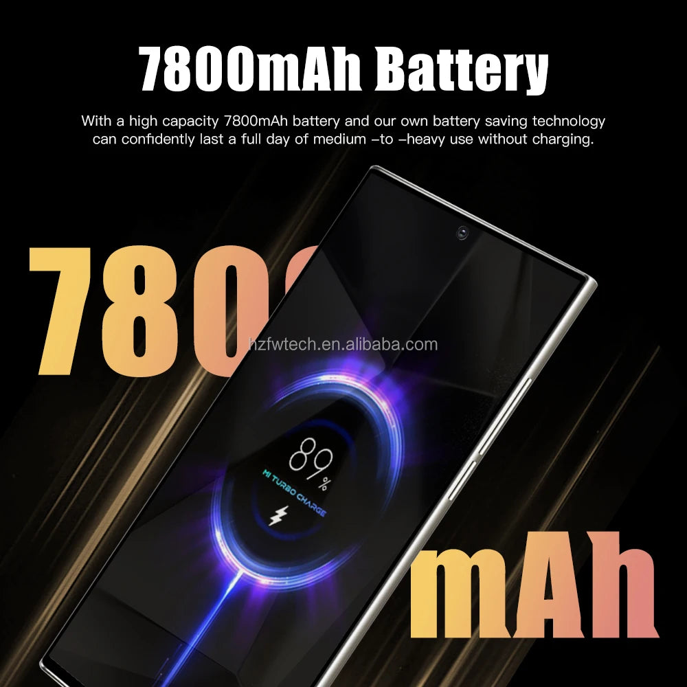 Best Selling S24 Ultra 5G Smartphone 7-Inch Version with Dual SIM Android14 CDMA Cellular 4G/5G Mobile Phones