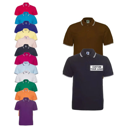 High Quality  Embroidered Cotton Polyester Sports Mens Business Golf Custom Logo Uniform Blank Plain Polo Shirt