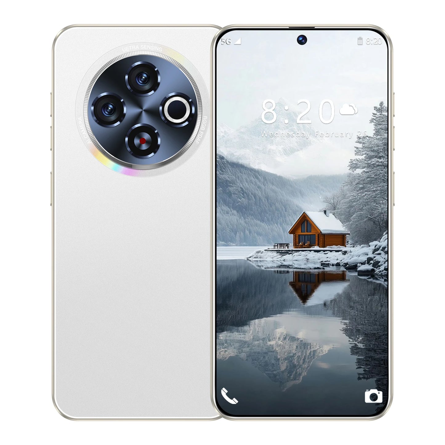 Newly Designed 30 5G Smartphone Large HD Screen 16GB +1TB Dual Card Dual Standby Decacore CPU Phones Mobile Android Gaming