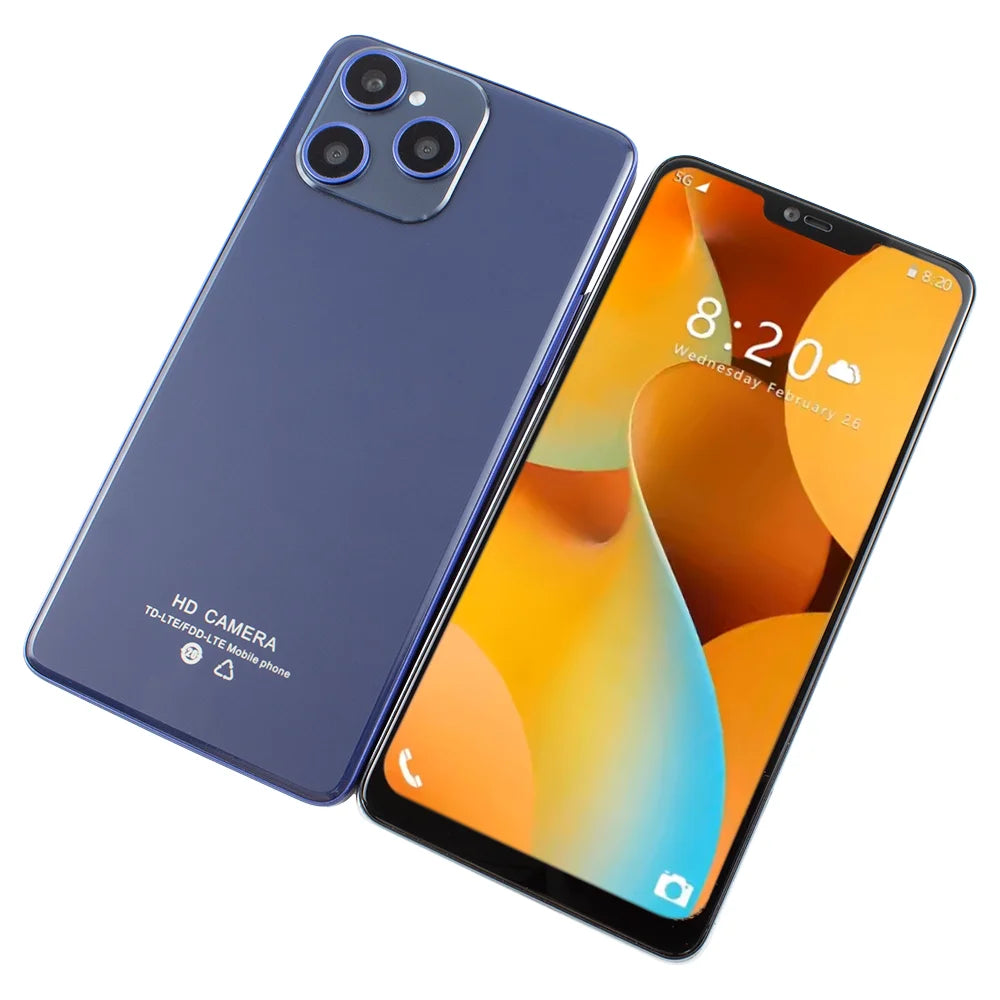 2025 Unlocked MTK 6771 Octa Core Face ID 3G/4G Mobile Phone 6.3inch HD OLED Screen 128GB ROM LTE Connectivity Smartphones New