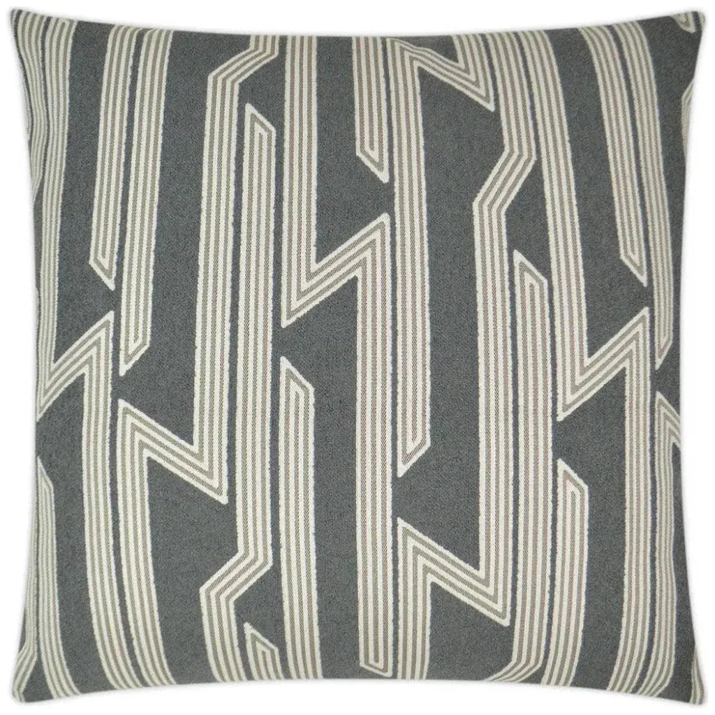 Hemingway Iron Geometric Grey Large Throw Pillow Insert
