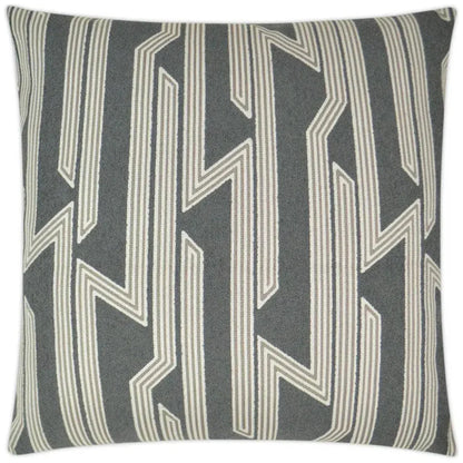 Hemingway Iron Geometric Grey Large Throw Pillow Insert