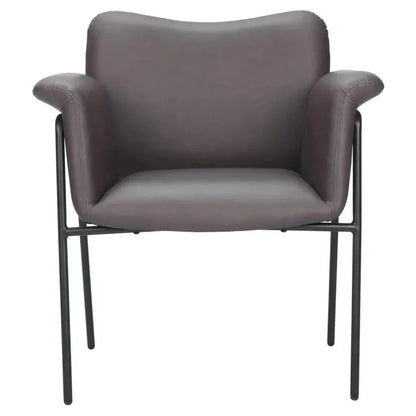 Heritage Wood & Steel Brown Accent Arm Chair