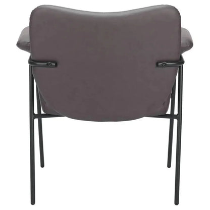 Heritage Wood & Steel Brown Accent Arm Chair