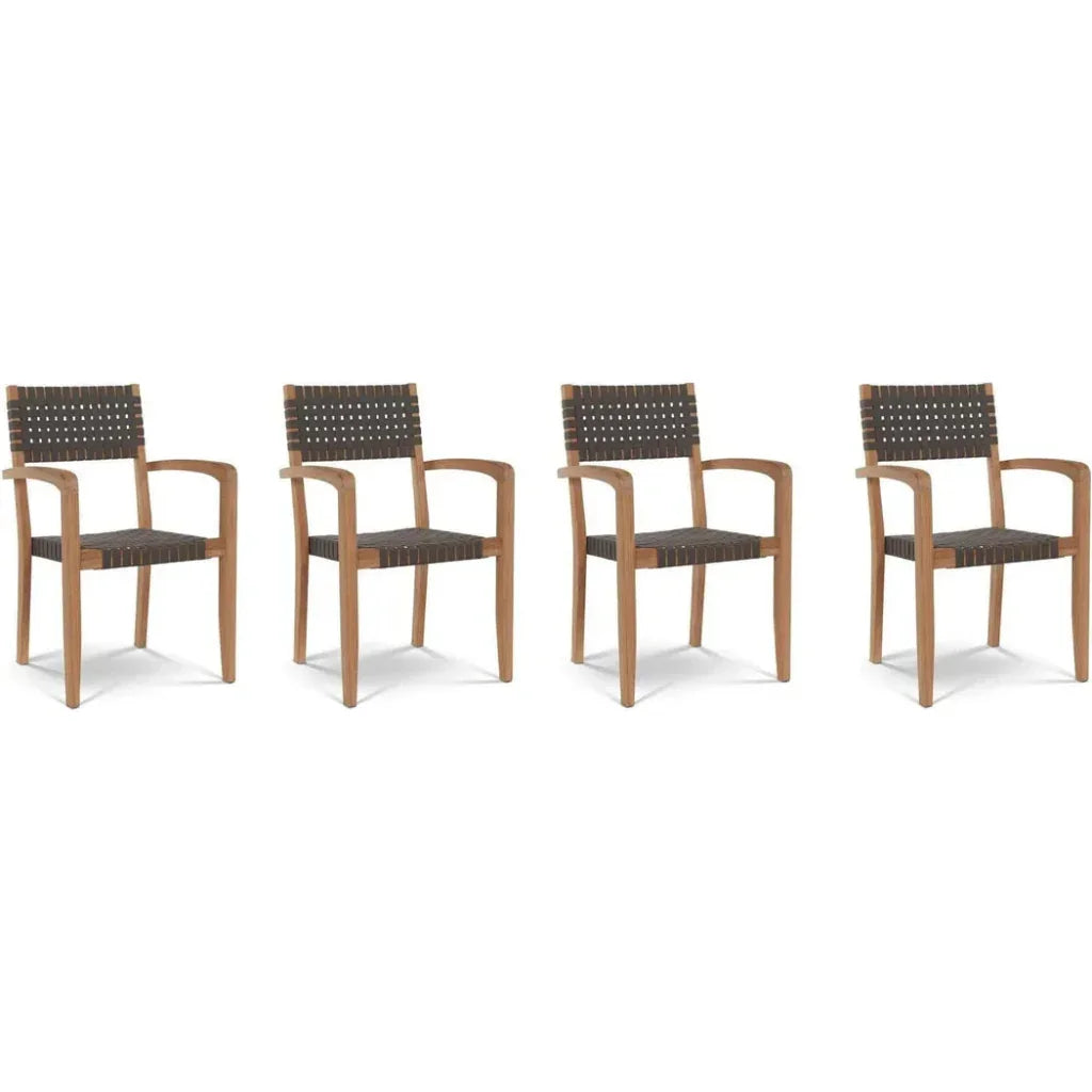 Herning Teak Stacking Outdoor Armchair 4PC