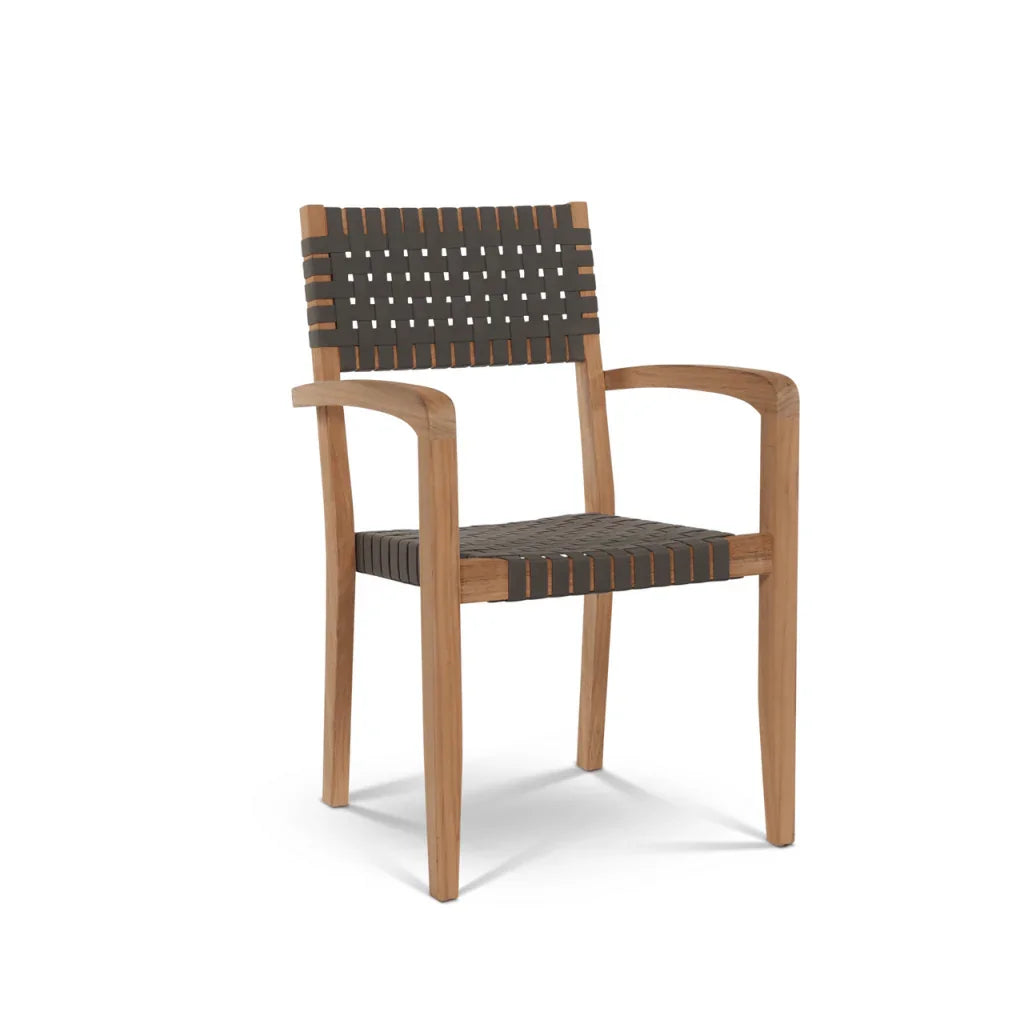 Herning Teak Patio Square Dining Set 5PC