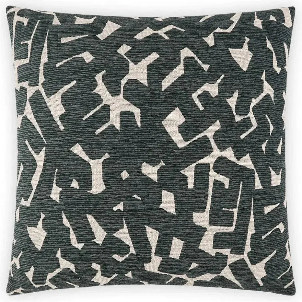 Hero Charcoal Black Throw Pillow With Insert