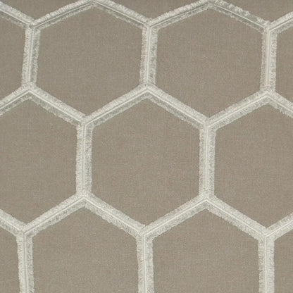 Hex Brown Throw Pillow With Insert