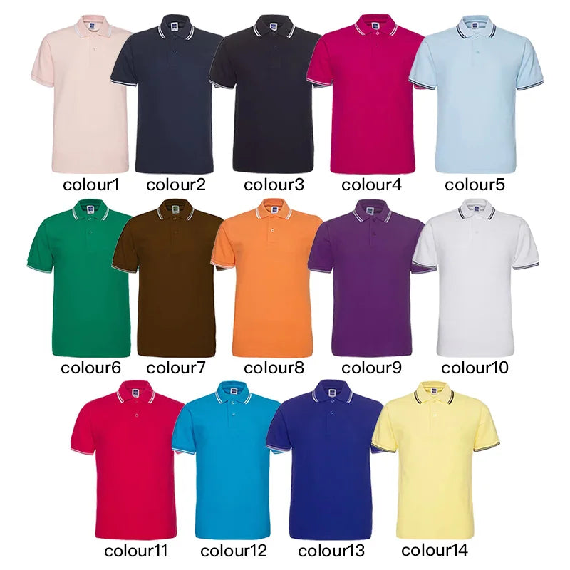 High Quality  Embroidered Cotton Polyester Sports Mens Business Golf Custom Logo Uniform Blank Plain Polo Shirt