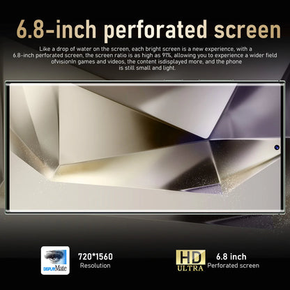 6.8-inch S24 Ultra 3GB+64GB Smartphone 6.8inch Phone Wholesale Telephone Face Recognition Fingerprint Android 12 4+64GB