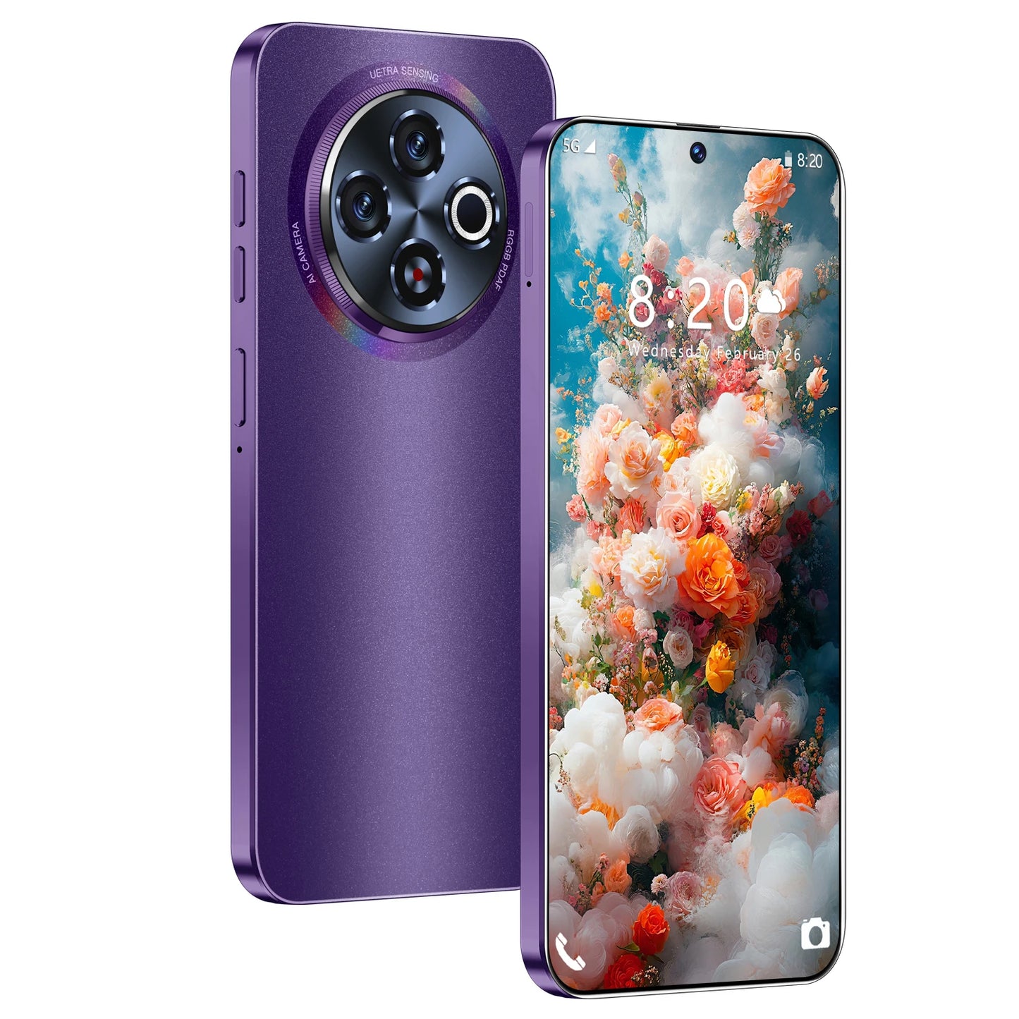 Newly Designed 30 5G Smartphone Large HD Screen 16GB +1TB Dual Card Dual Standby Decacore CPU Phones Mobile Android Gaming