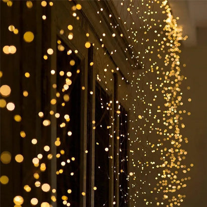 Fairy Lights AA Battery Powered 1M 10 2M 20 3M 30 5M 50 10M 100Leds Silver Led Copper Wire String Light Decorative Fairy Lights