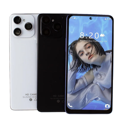2025 Unlocked MTK 6771 Octa Core Face ID 3G/4G Mobile Phone 6.3inch HD OLED Screen 128GB ROM LTE Connectivity Smartphones New