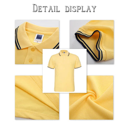 High Quality  Embroidered Cotton Polyester Sports Mens Business Golf Custom Logo Uniform Blank Plain Polo Shirt