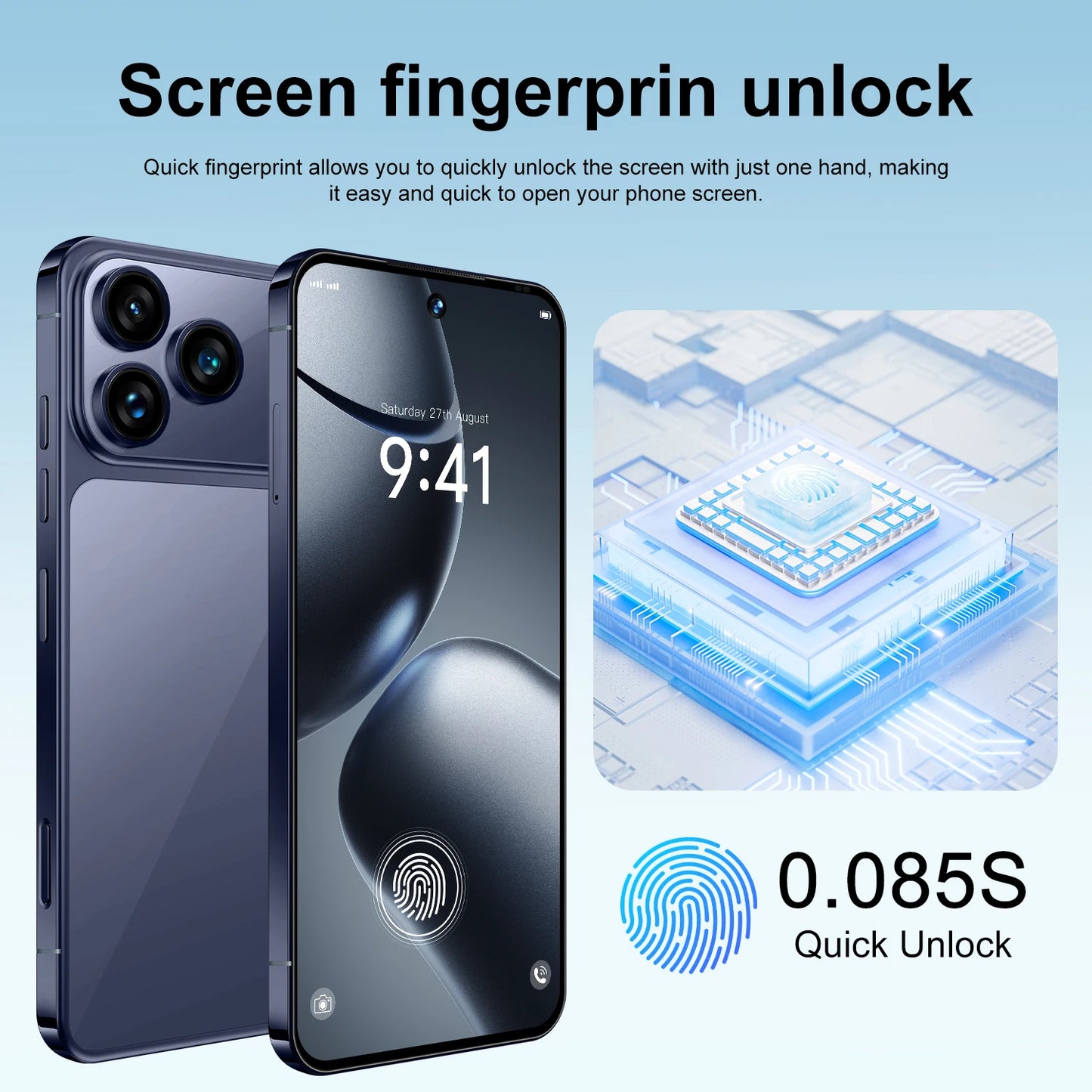 New I17 ProMax Wholesale Cheap Brand Mobile Original Phone Version Unlocked 16GB+512GB1 TB Original Low Price Dual Sim Card