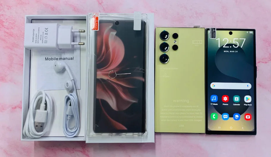 22G+2TB S25 Ultra Factory Price Big Screen Version Android 5G Smartphone Dual-SIM HD Unlocked Phones Built-in Pen 108MP