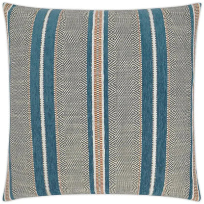 Highland Lake Blue Throw Pillow With Insert