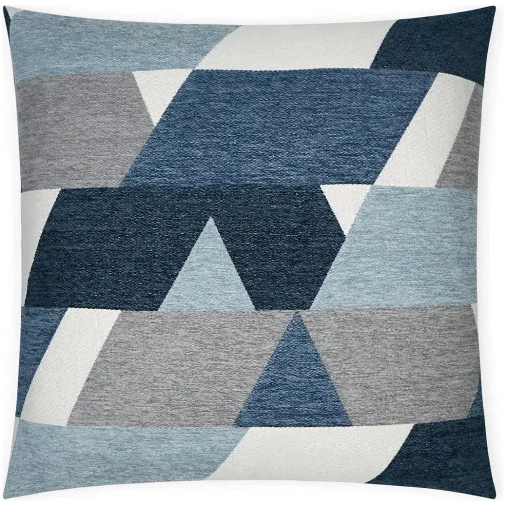 Hooray Ocean Blue Mist Large Throw Pillow Insert