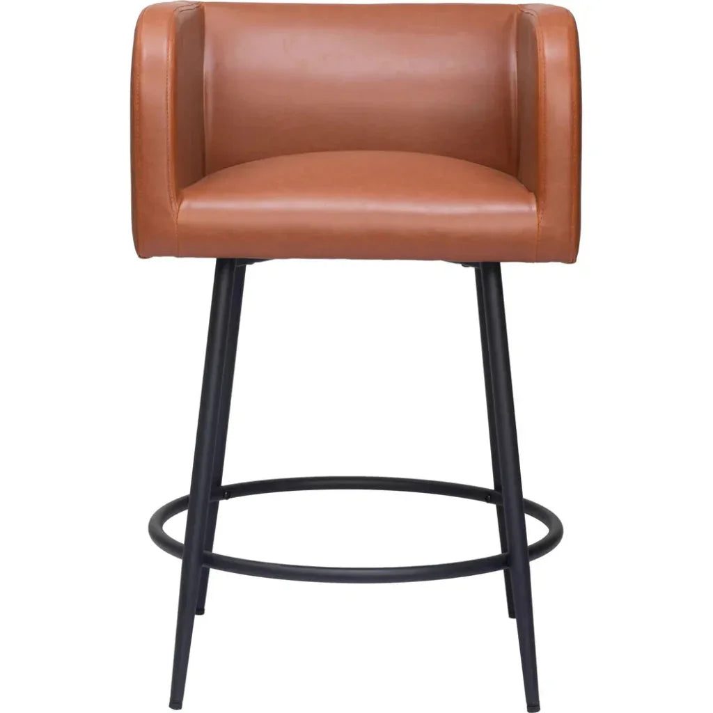 Horbat Faux Leather Counter Stool (Set of 2)