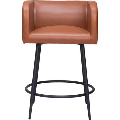 Horbat Faux Leather Counter Stool (Set of 2)