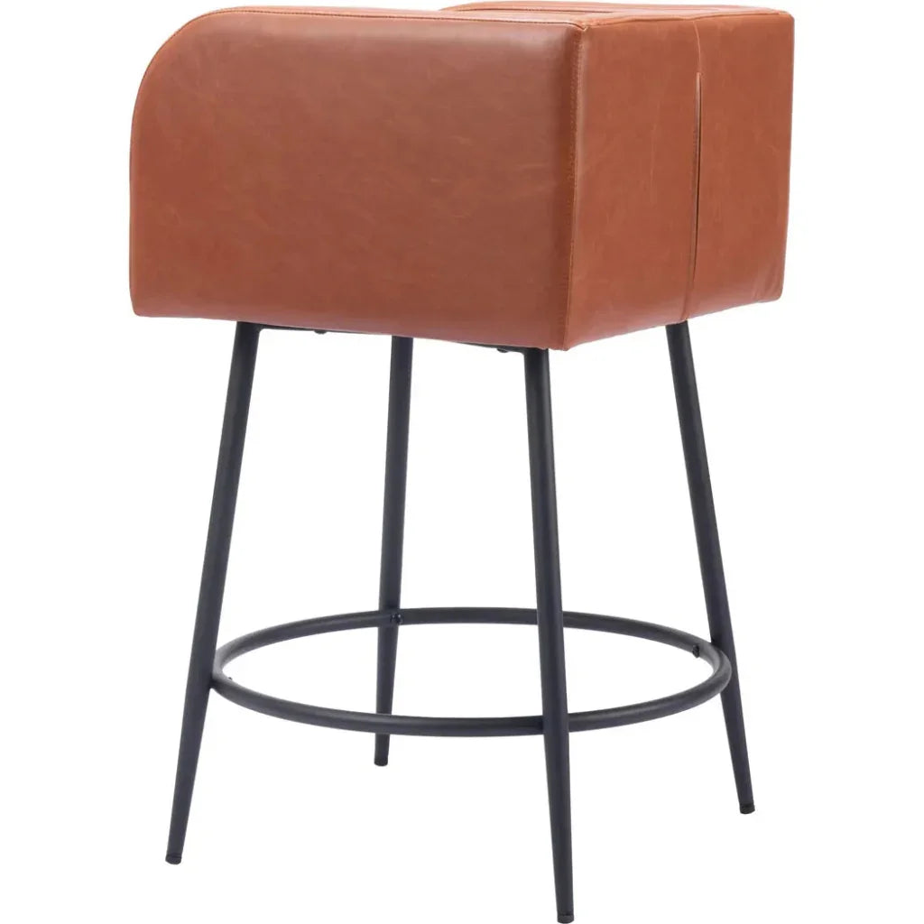 Horbat Faux Leather Counter Stool (Set of 2)